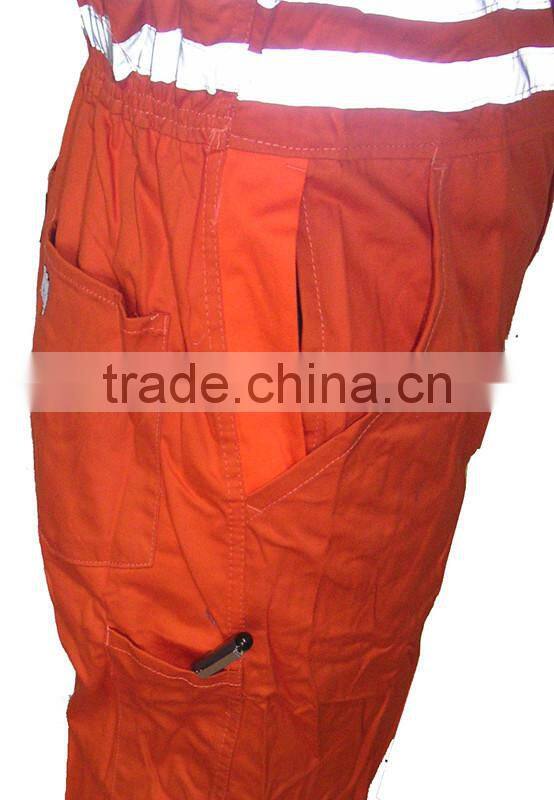 Customized Reflective Tape Safety Overall Workwear Coverall