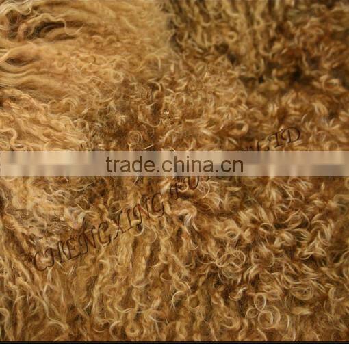 CX-D-23D 2016 New Winter Genuine Mongolian Lamb Fur Blanket Fur Rugs
