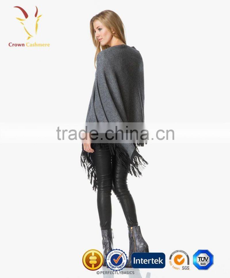 Women Fashion Wool Knitted Poncho Hand Knitted Poncho