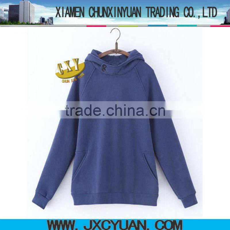 100 cotton women pullover hooded sweatshirt for importing clothes
