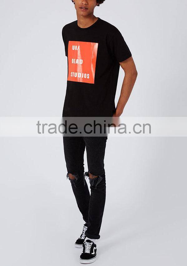 China Supplier Men Cotton Front Screen Printing/Plastic Printing T Shirts