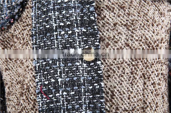 soft thick materials used fashion ladies long coat design