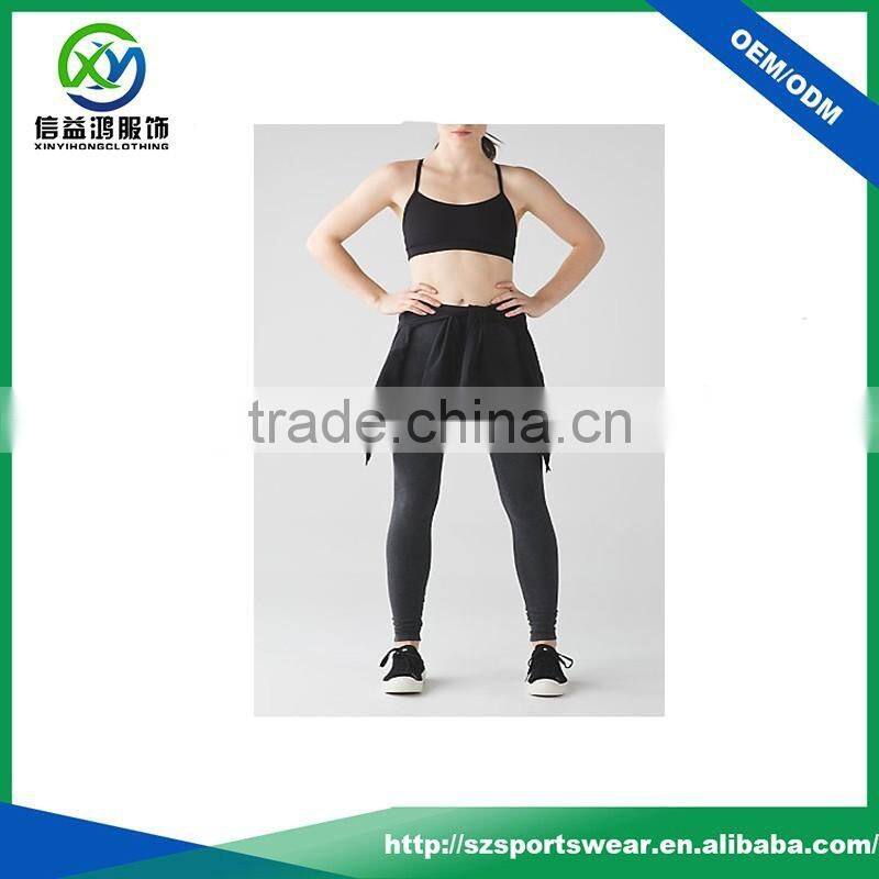 2017 Hot selling women polyester /spandex blend fabric moisture wicking yoga sport bra