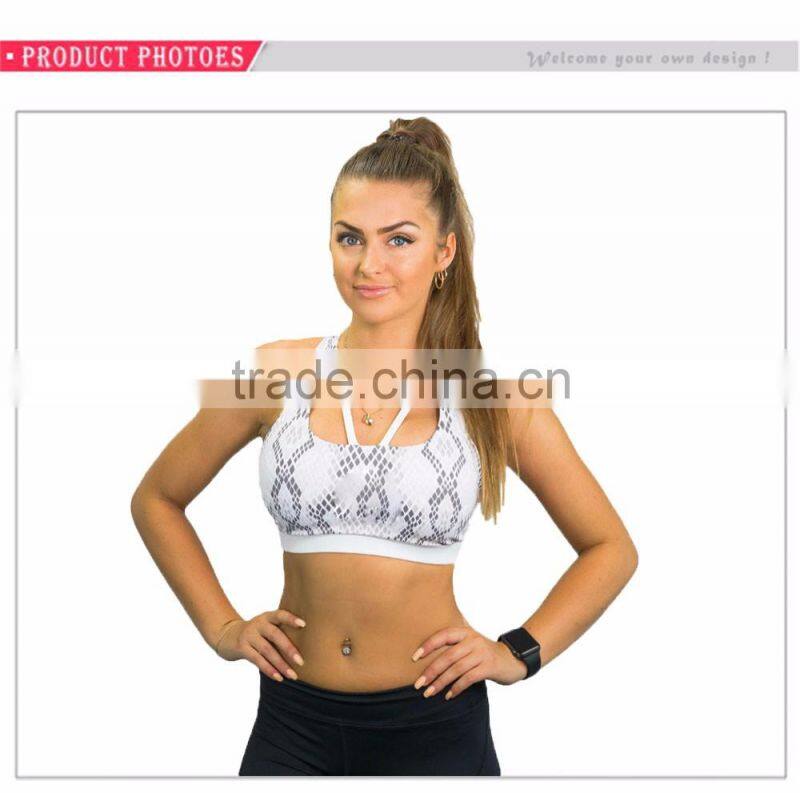 Custom Print Good Quality Lightweight Stylish Yoga Ladies Sports Bra