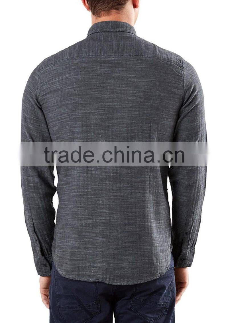 Men's long sleeve vintage 100% cotton shirt