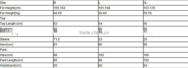 OEM service 3/4 sleeve ladies fitness&yoga wear