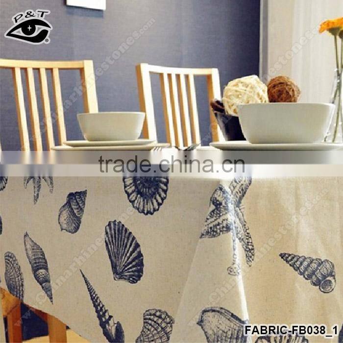 140cm Vintage canvas textile cotton linen fabric for table cloth curtain household