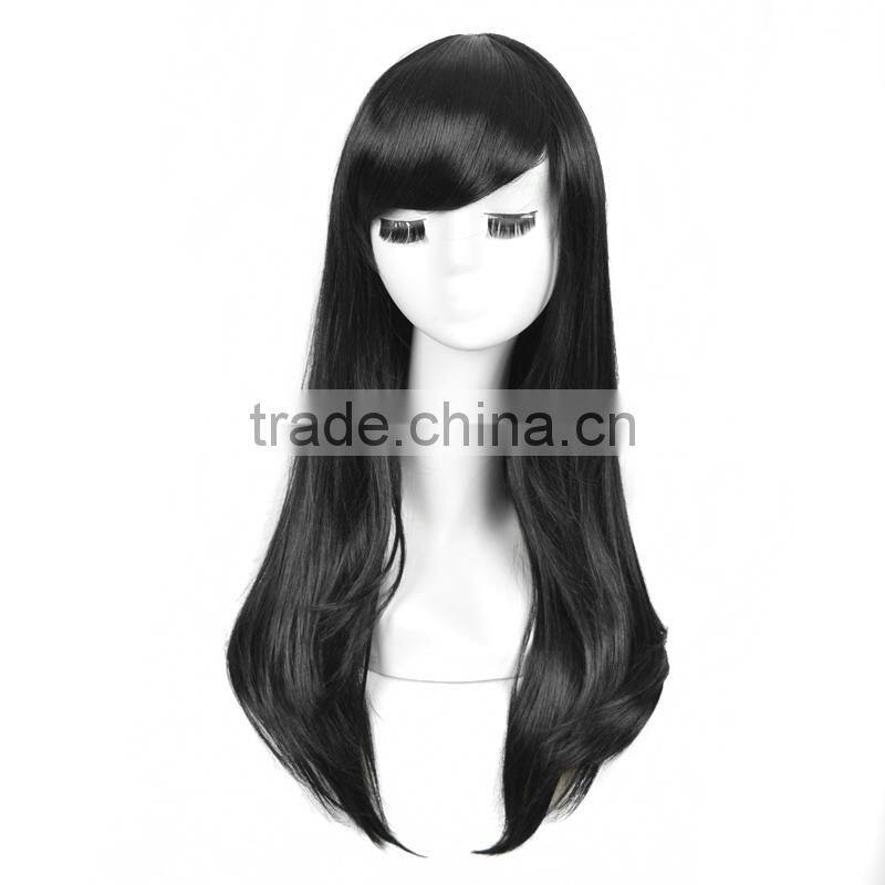 Cheap hot sale fashion synthetic wig long hair wig