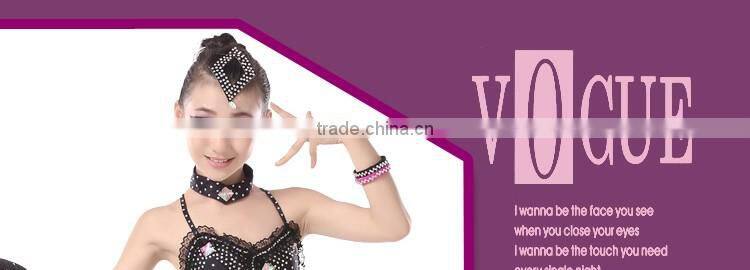 Kids Low Back Sexy Harness Dress Children Girl Ballroom Performance Latin Dance Dress