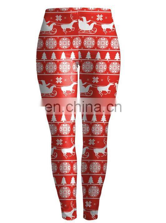 2017 Christmas Fashion Space Dye Ombre Leggings Girls Underwear Fitness Gym Yoga Seamless For Women