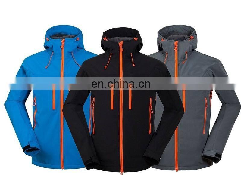 2016 Custom Outdoor Softshell Jacket Empty Waterproof Jacket For Men