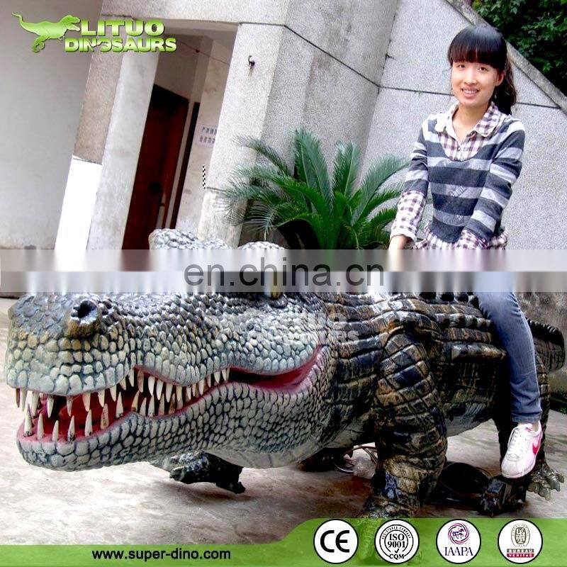 Outdoor Robotic Rubber crocodile Ride