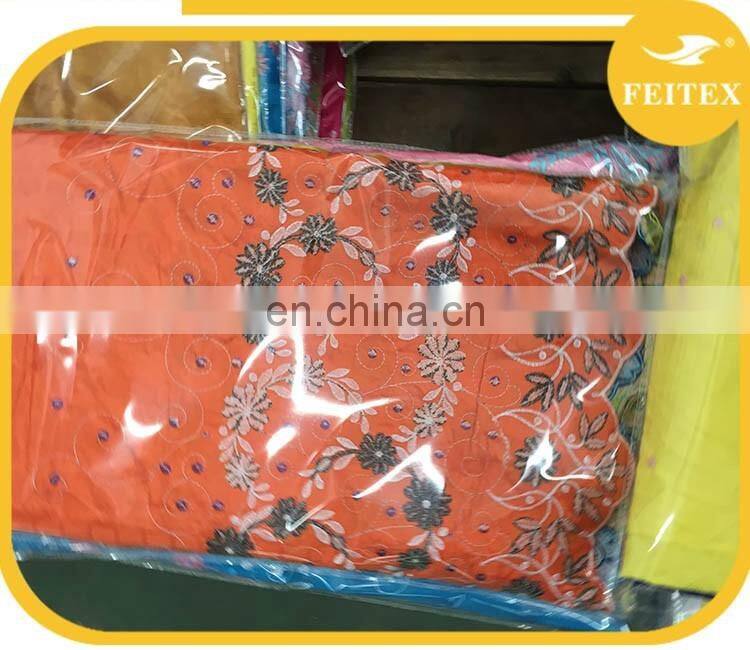 100% Cotton Switzerland Lace With Rhinestones Traditional African Lace Fabrics Ladies Flower Lace Dresses Fabric