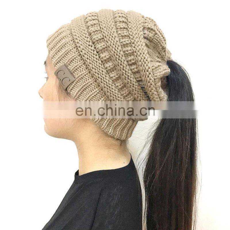 Outdoor Beanie Winter Knit slouch Women ladies hat