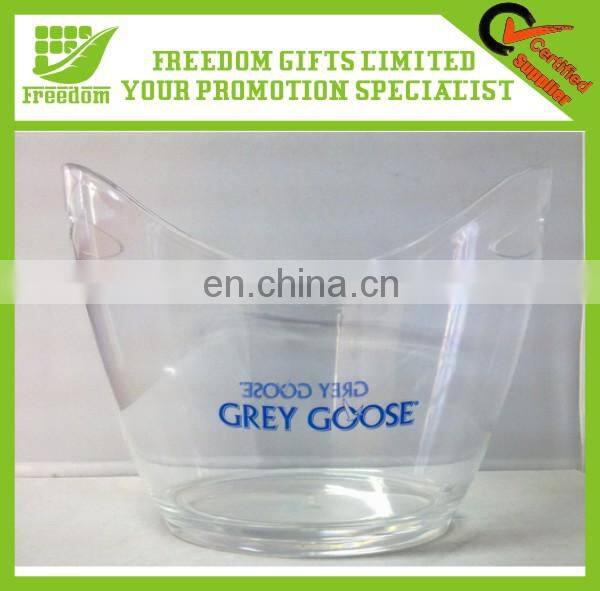 Hot Custom Logo Give Away Acrylic Ice Bucket