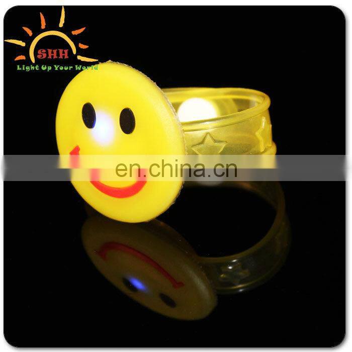 Christmas smile face LED flashing bracelet silicon wrist band