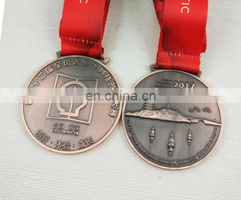 China custom ancient house anniversary medal for Beijing school