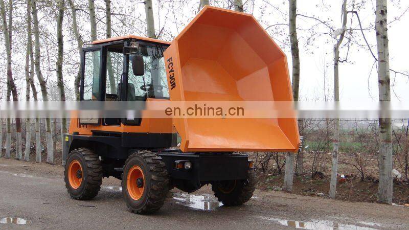3.0ton 4wd dump truck with hydraulic dumping on sale
