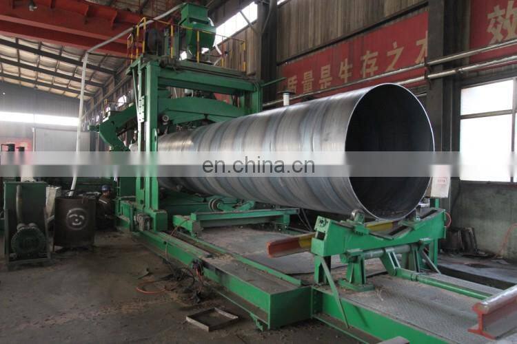 350mm hydraulic spiral welding steel pipes, Q235 large diameter carbon steel line pipes epoxy coating