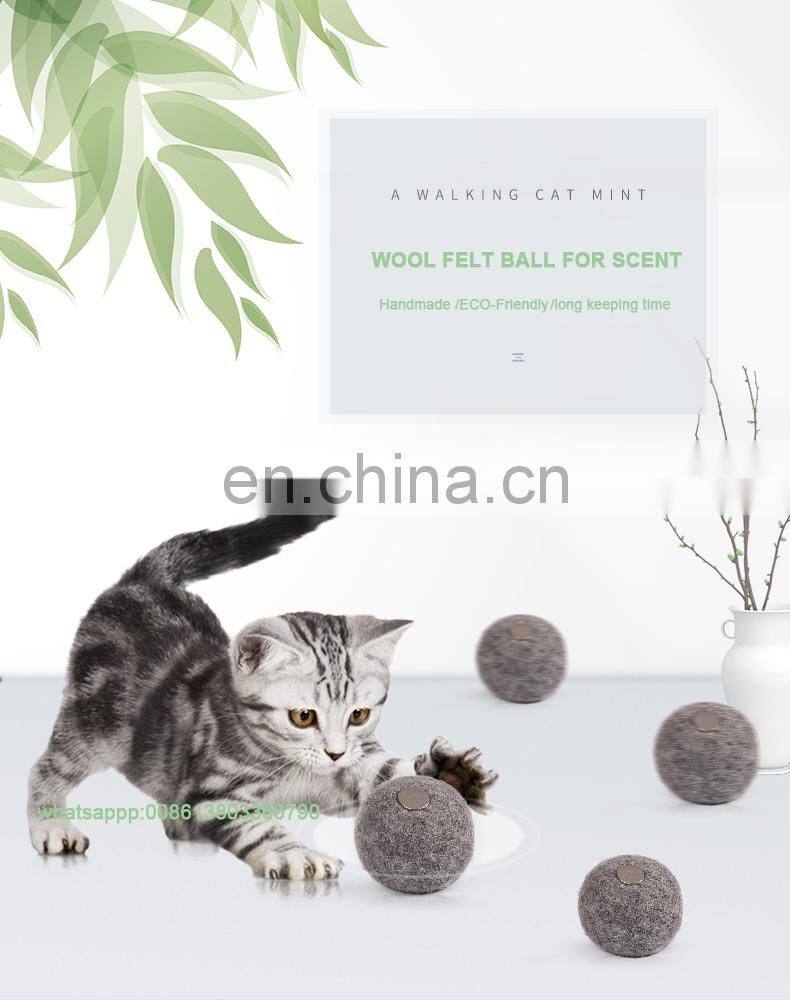 wool felt toy dog ball in pet toys