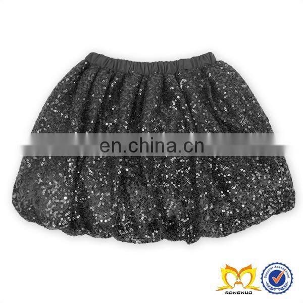 2019 Summer Style Silver Shiny Sequin TuTu Skirt Wholesale Baby Girls MiNi Skirt