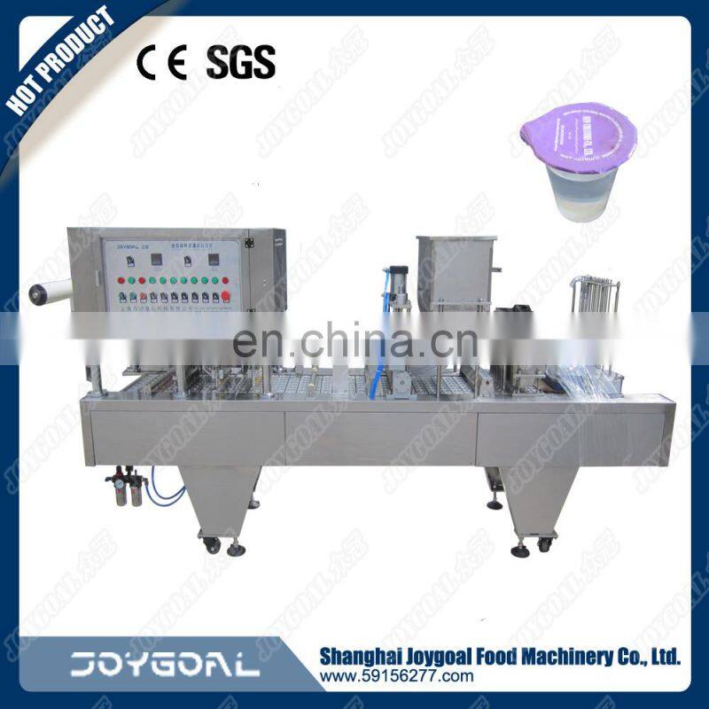 automatic liquid filling tray sealer jelly cup cup filling machine plastic cup sealing machine
