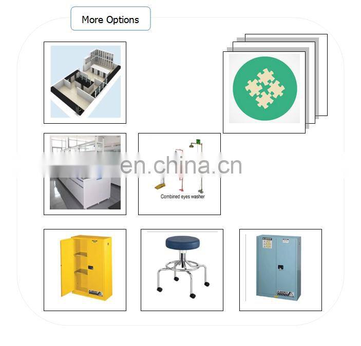 Chemical laboratory steel cabinet with glass door storage cabinet used for Hospital