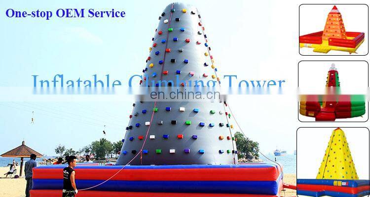 Big Inflatable Rocking Climbing Wall Tower Sport Game