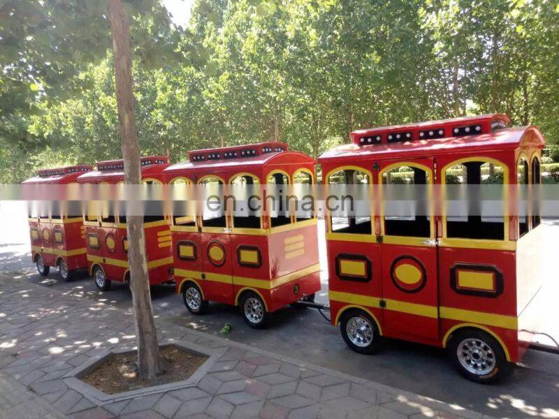 amusement park trackless train trencito turistico usado