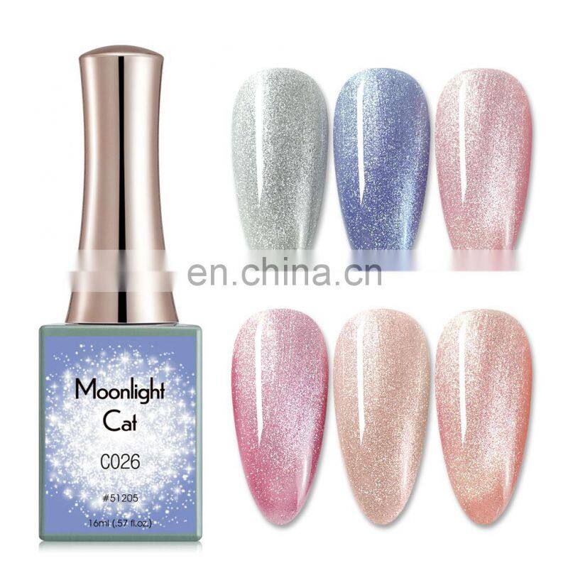 51205 CANNI Manufacturer Moonlight Cat Eye UV Soak-Off Gel Series 16ml Magnetic Nail Polish Sliver Esmalte