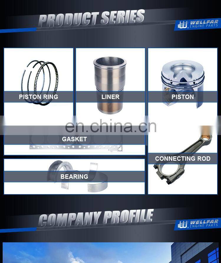 Engine parts piston ring 125mm steel piston ring For 3903961 L-10