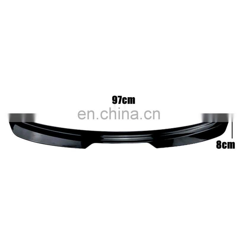 ABS Plastic Glossy Painted Black Rear Window Roof Spoiler Sun Rain Shade Vent Visor Lip For Volkswagen Scirocco 2015 2016+