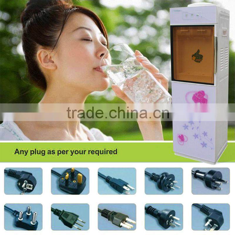 high quality water cooler with mini fridge standing design