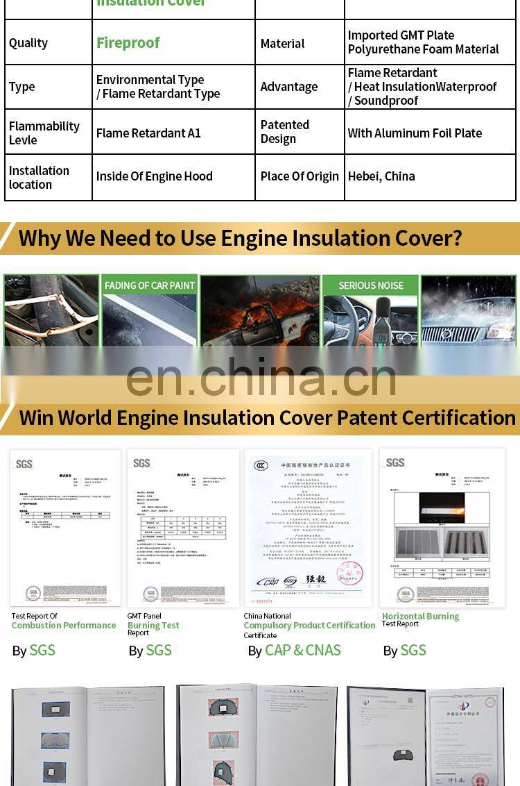 OEM quality  Fireproof  engine hood bonnet for Hyundai IX35