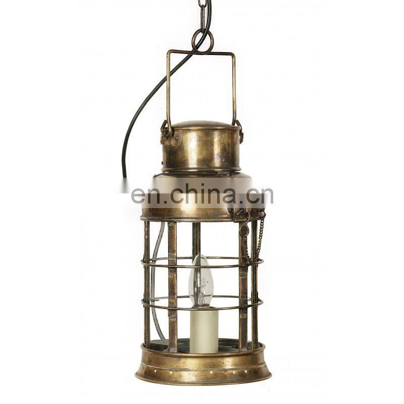 old brass nautical lantern