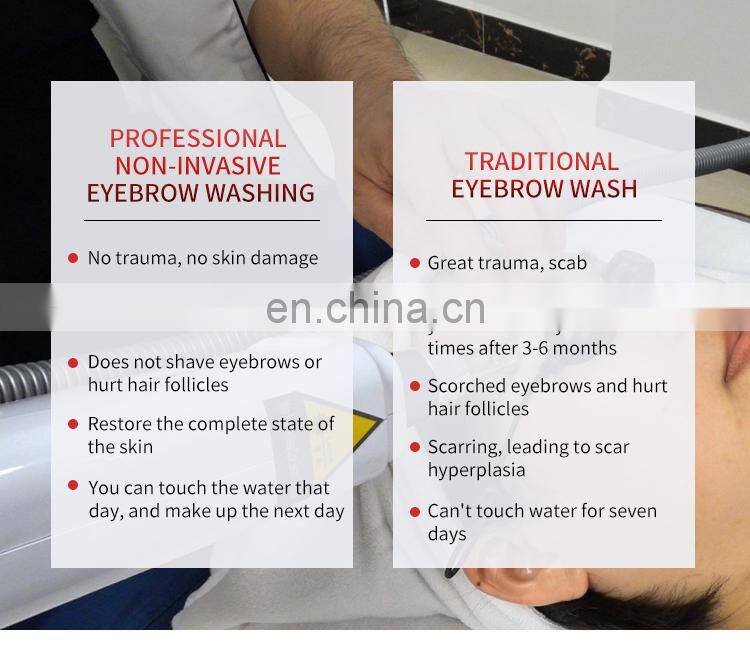 Q Switch ND Yag Laser Machine Non Invasive Tattoo Removal Laser Machine Freckle Eyebrow Pigment Removal Beauty Instrument