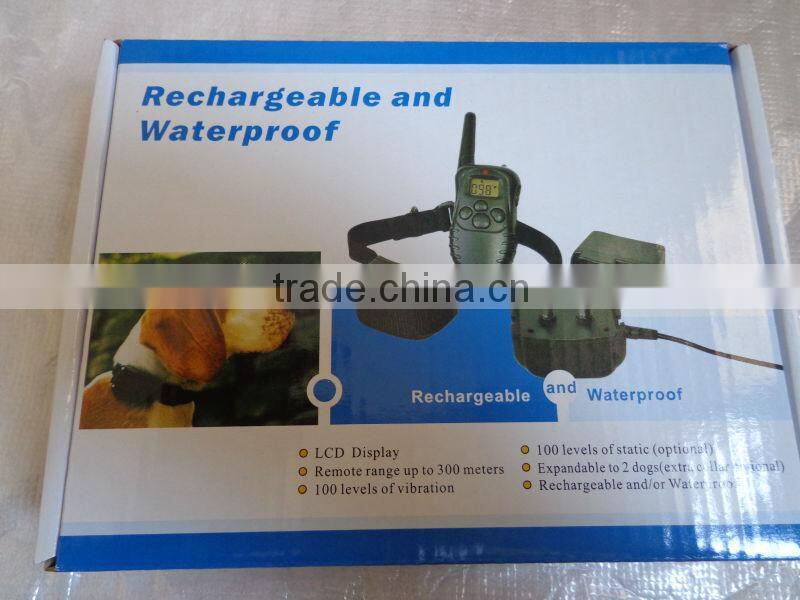 LCD Dog Remote Rechargeable And Waterproof Dog Training Collar