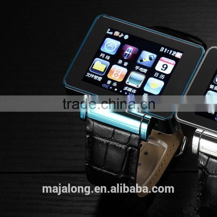 The latest 1.8 inch leather strap Bluetooth watch phone with WiFi&GPS&Pedometer &Camera &Sedentary Remind&Yaho I9s Smart Watch