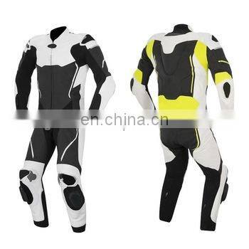 Wholesale Custom Men Motorbike suit Made of Genuine Leather Motorbike suit