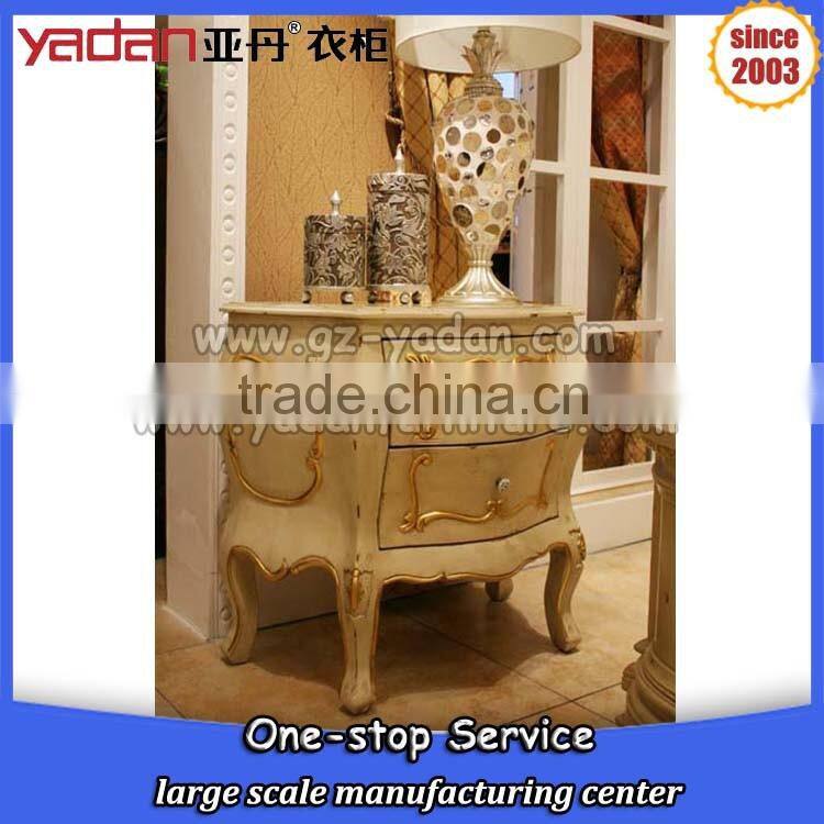 simple style high storage night table,french style night table used, bedside cabinet