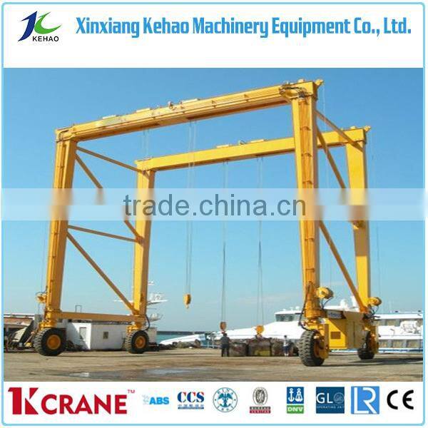 Heavy Duty Steel rubber tire container gantry cranes