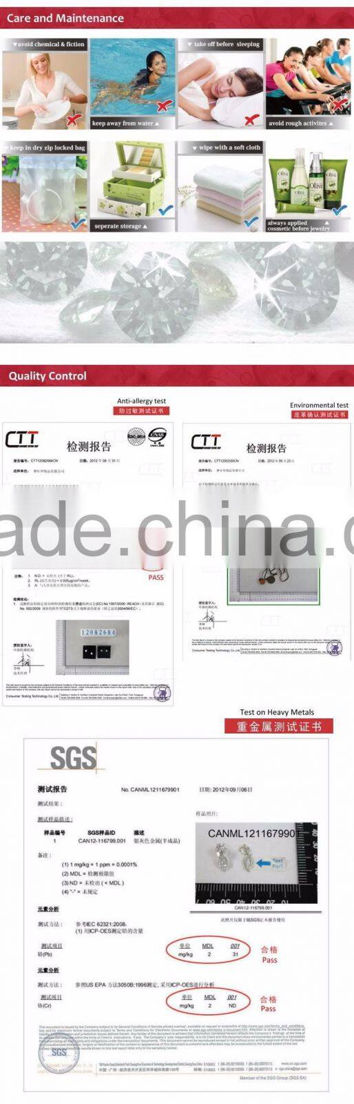 2016 Trendy Item Give Away Brass Jewelry Cc Crystal Clear White Gold Bracelet