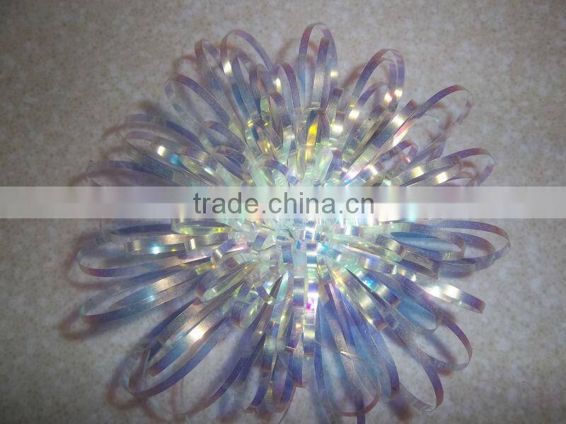 LED light Gift Decorative Ribbon Star Bow for Christmas party Decoration