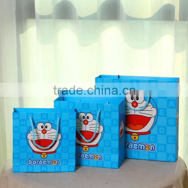2016 new product cute doraemon figure printing packaging materials candy cookie snack paper bags