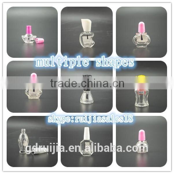Free sample---clear glass nail polish bottle wholesale from Ruijia