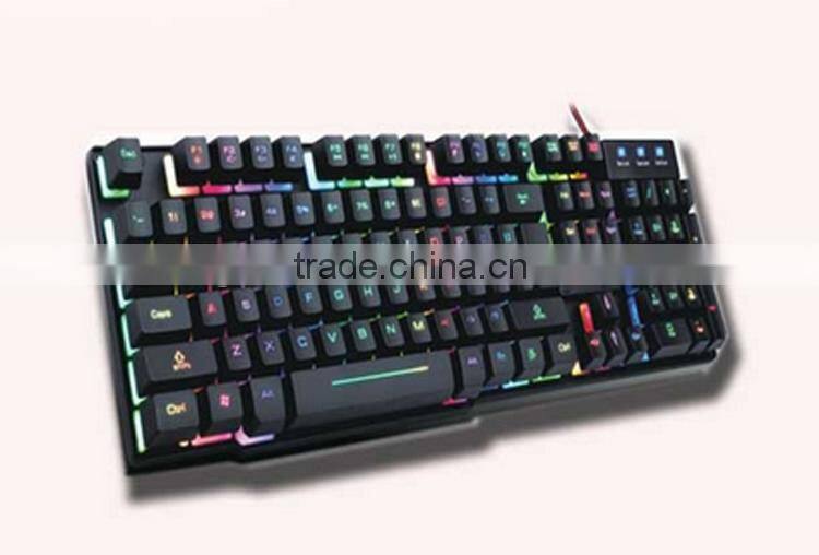 Low Price High Quality USB Mechanical Backlit Keyboar for Laptop