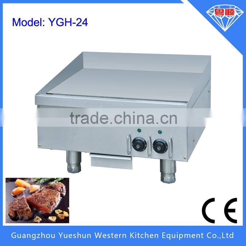 2015 Hot selling stainless steel counter top electric griddle