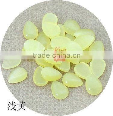 6mm*8mm Water drop shape Cat's Eye Stone mixed color wholesale