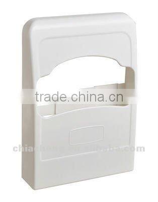 White ABS 1/2 toilet seat cover dispenser