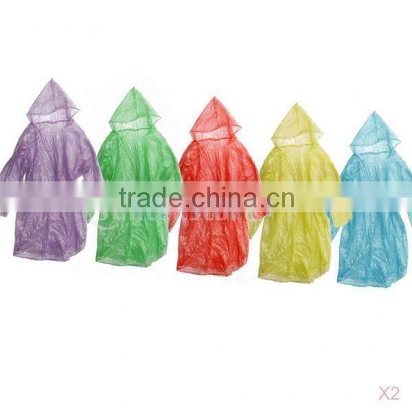 Emergency Disposable PE Raincoat Waterproof